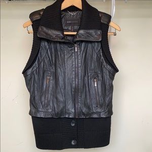 BCBG Max Azria Leather vest